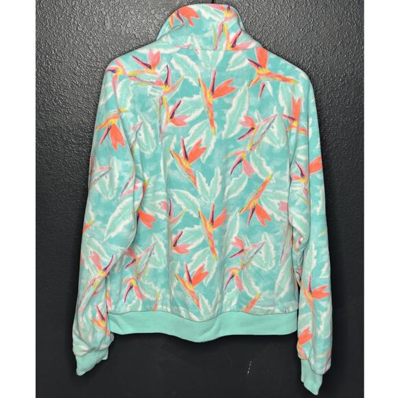 Chubbies Women's Unisex Bird Of Paradise Print Fleece Full-Zip Jacket Size Large - Picture 4 of 10